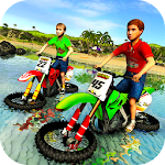 Cover Image of Télécharger Kids Water Surfer Motorbike Racing - Beach Driving 1.2 APK
