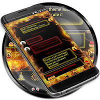 SMS Messages Flame Fire Theme