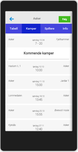 Min Håndball Screen 3