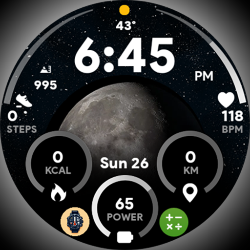 Moon Dial - Watch face Logo