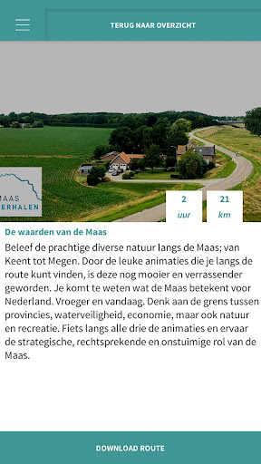 Android application Maasverhalen screenshort