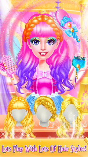 Fashion Braid Hairstyles Salon 3 - Game for Girls androidhappy screenshots 1