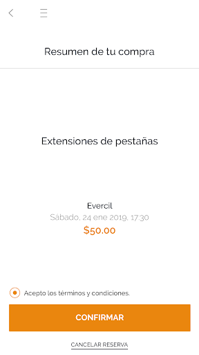 Android application Evercil screenshort