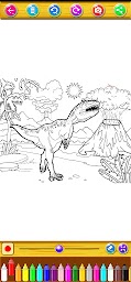 Coloring Dinosauruz game