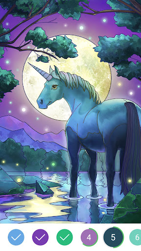 Android application Daily Coloring Paint by Number screenshort