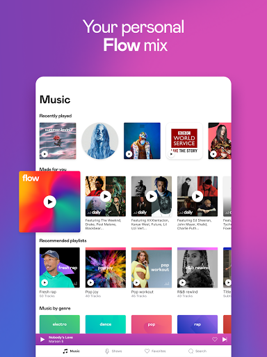 Deezer Music Player APK : Songs, Playlists & Podcasts Gallery 9