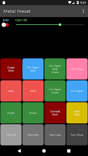 Android application Drum Machine screenshort