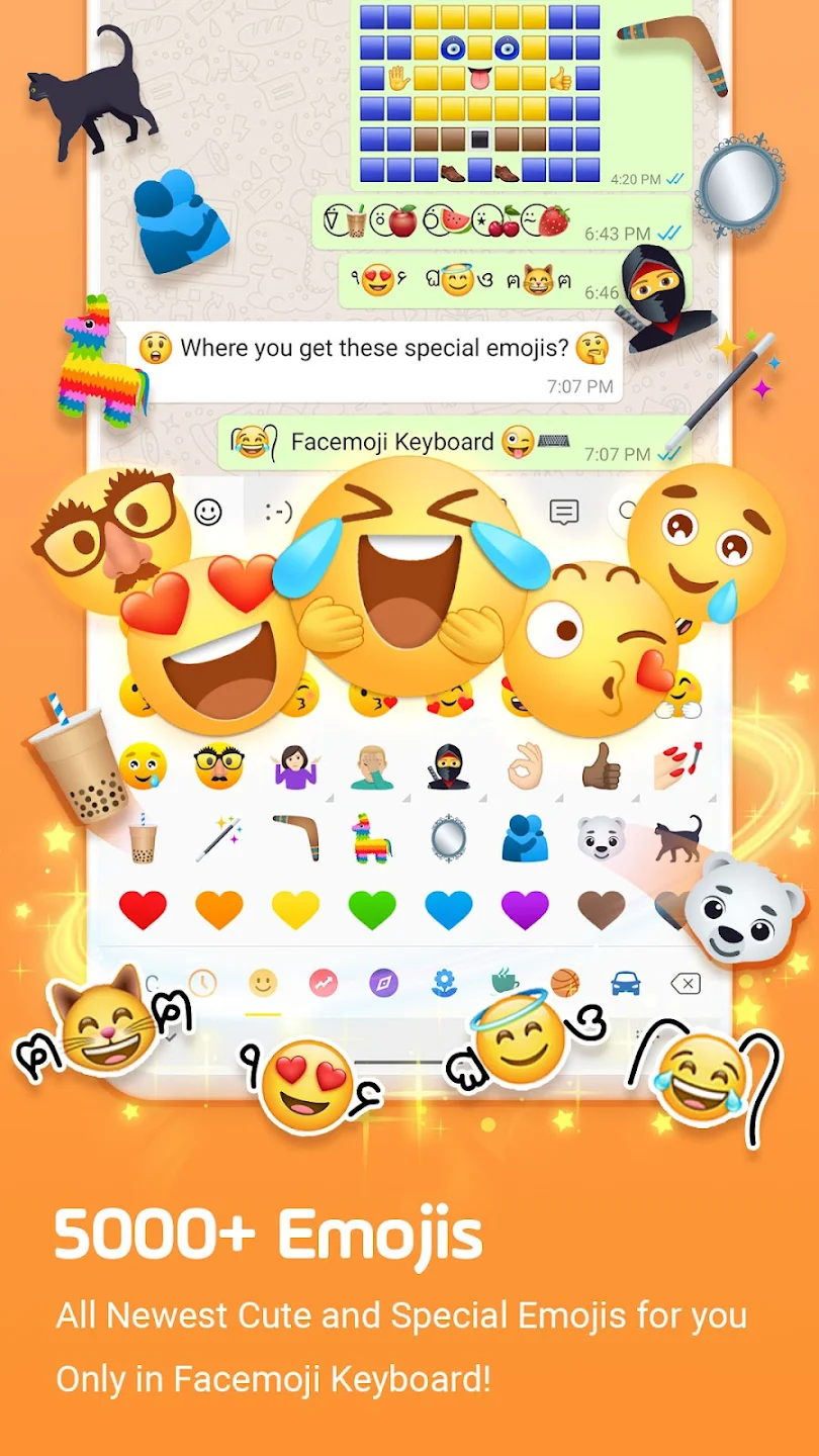 Facemoji Emoji Keyboard&Fonts Apk