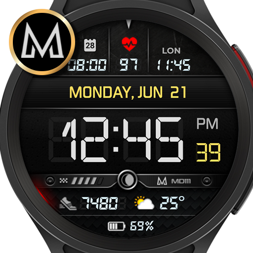 MD111 - digital watch face