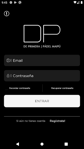 Android application De Primera Padel screenshort