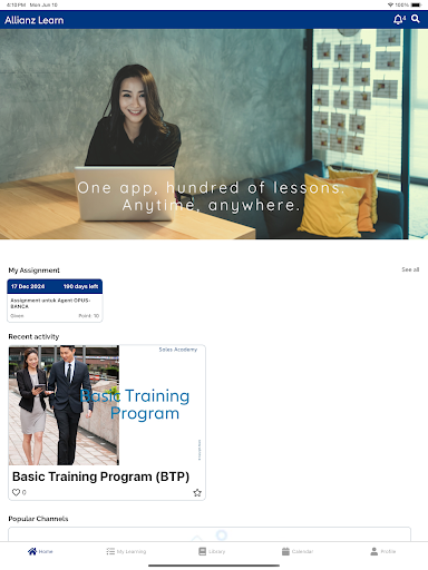 Allianz Learn Screenshot