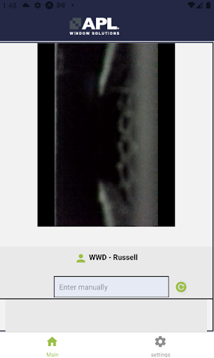 Android application APL Order Scanning screenshort