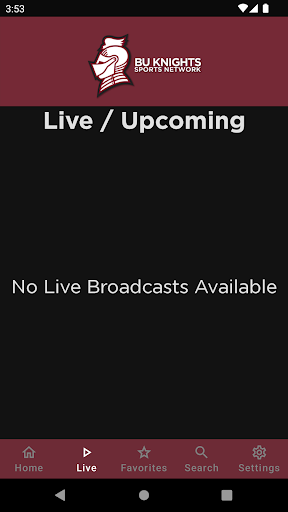 BU Knights Sports Network Screen 2