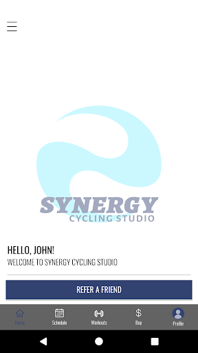 Synergy Cycling Studio Screen 2
