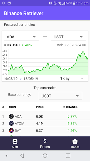 Alert for Binance Screen 3