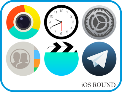 OS Round - Schermafbeelding Icon Pack