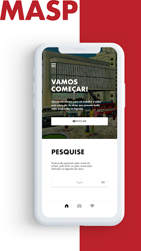 Android application MASP Áudios screenshort