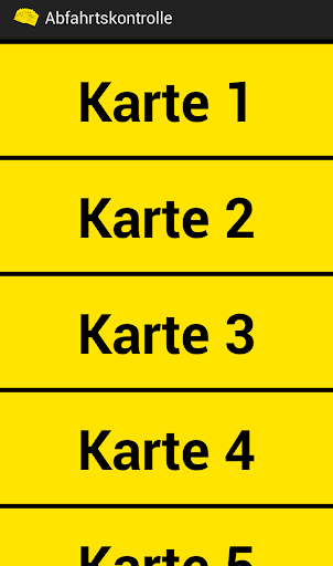 Android application Abfahrtkontrolle Karten 1-10 screenshort