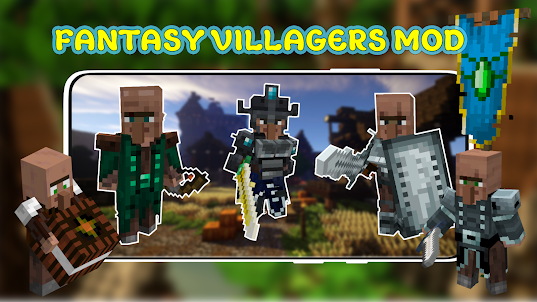 Fantasy Villagers Mod For MCPE