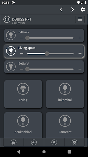 Android application DOBISS NXT screenshort