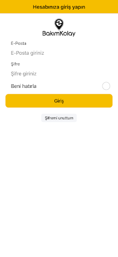 Android application Bakım Kolay Assist screenshort