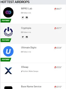 All Crypto Airdrops