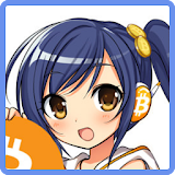 Bitcoin-chan ClockWidget icon