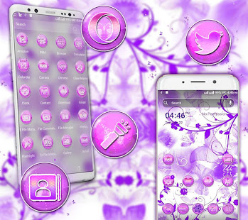 Purple Butterfly Launcher Theme 3.0 APK screenshots 7