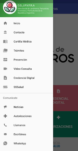 Obra Social de Jardineros Screen 2