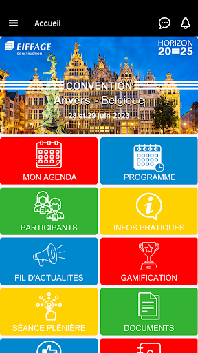 Android application Convention Anvers 2023 screenshort