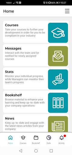 UCL SU Training Platform Screen 2