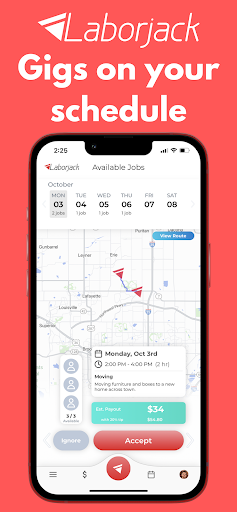 Android application Laborjack screenshort