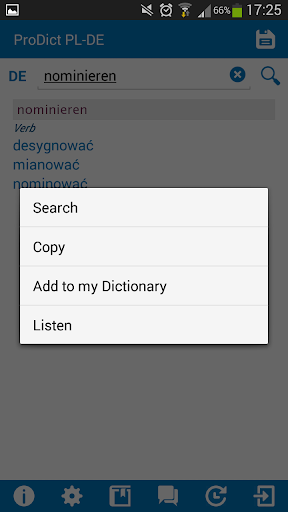 Polish - German dictionary Screen 3
