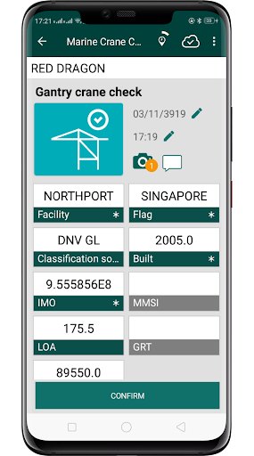 arl Marine Crane Survey Screen 2
