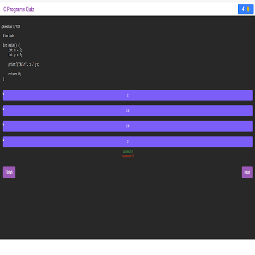 C Programs with Quiz
