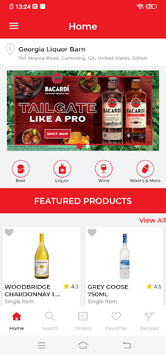Android application Georgia Liquor Barn screenshort