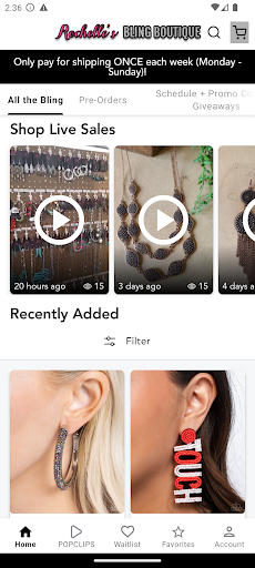 Screenshot of Rochelle's Bling Boutique