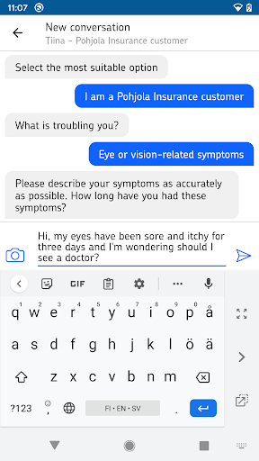 Pohjola Health Advisor Screen 2