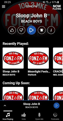 Android application FONZ-FM screenshort