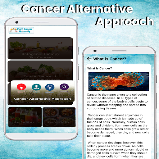 Android application Fight Cancer Naturally screenshort