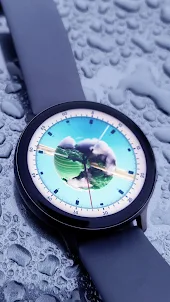 Abstract Green Watch Face