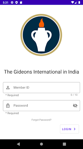 Android application Gideons India App GMAP 2.0 screenshort
