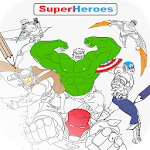 Cover Image of 下载 Coloring SuperHero Book Pro 1.0 APK