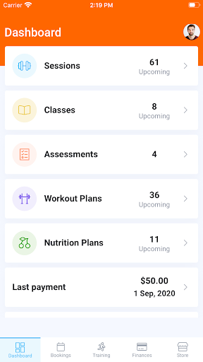 My Trainer Corporation Screen 2