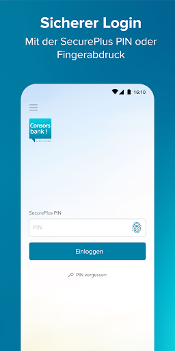 Android application Consorsbank SecurePlus screenshort