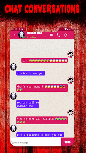 Slender Man Video call Screen 3
