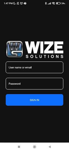 Android application Wize Solutions screenshort