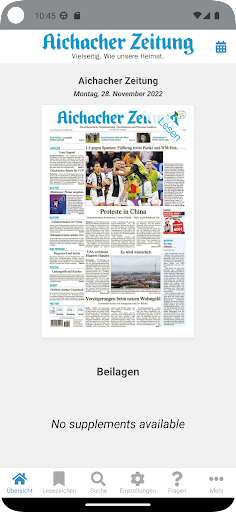 Android application AZ ePaper screenshort