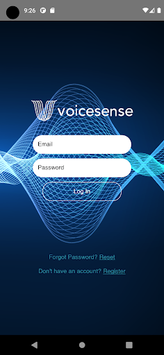 Android application Voicesense Wellness screenshort