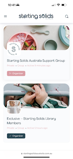 Android application Starting Solids screenshort